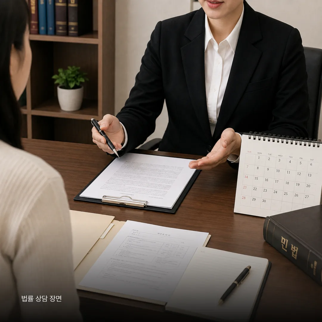 법률 상담 장면