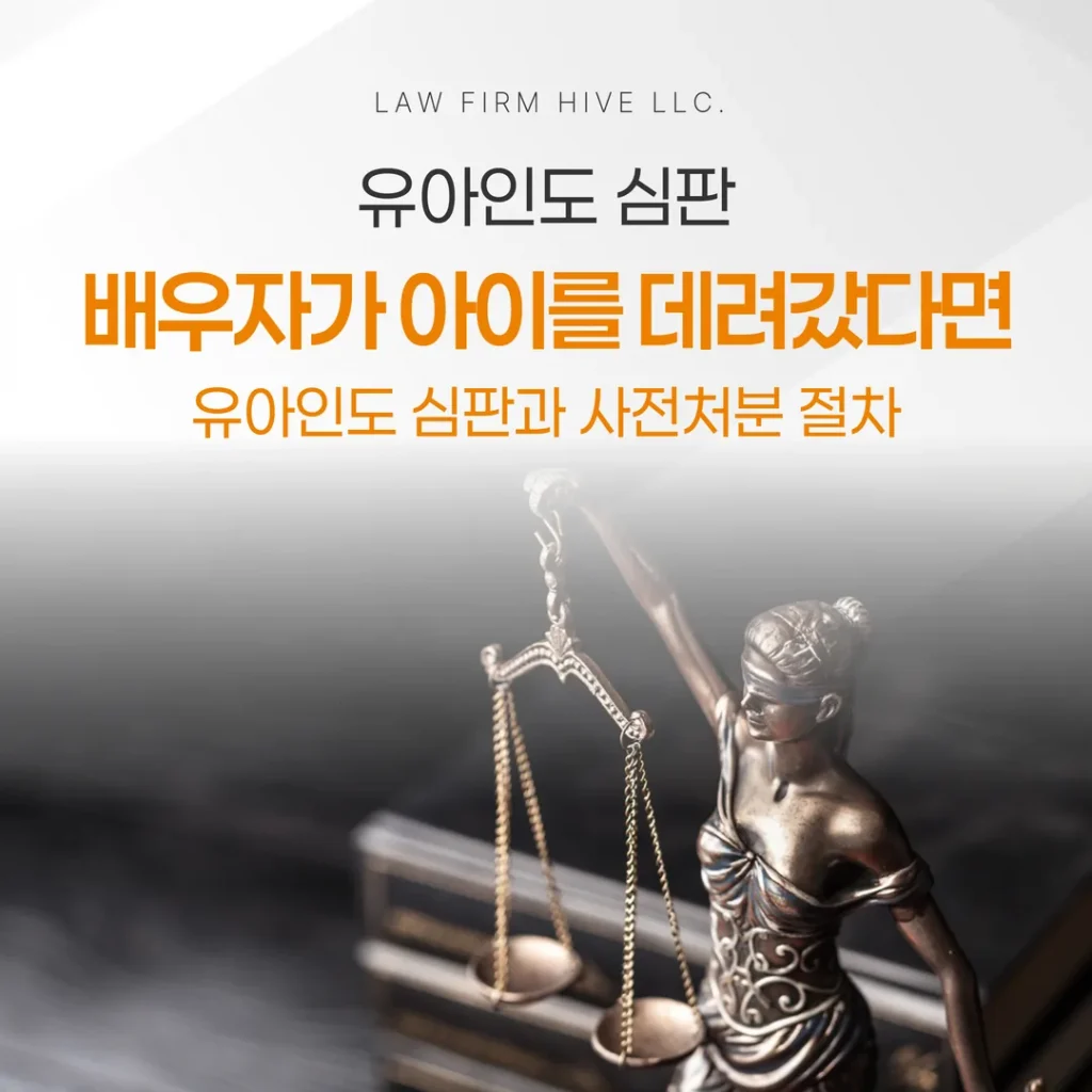 배우자가 아이를 데려갔다면 — 유아인도 심판과 사전처분 절차