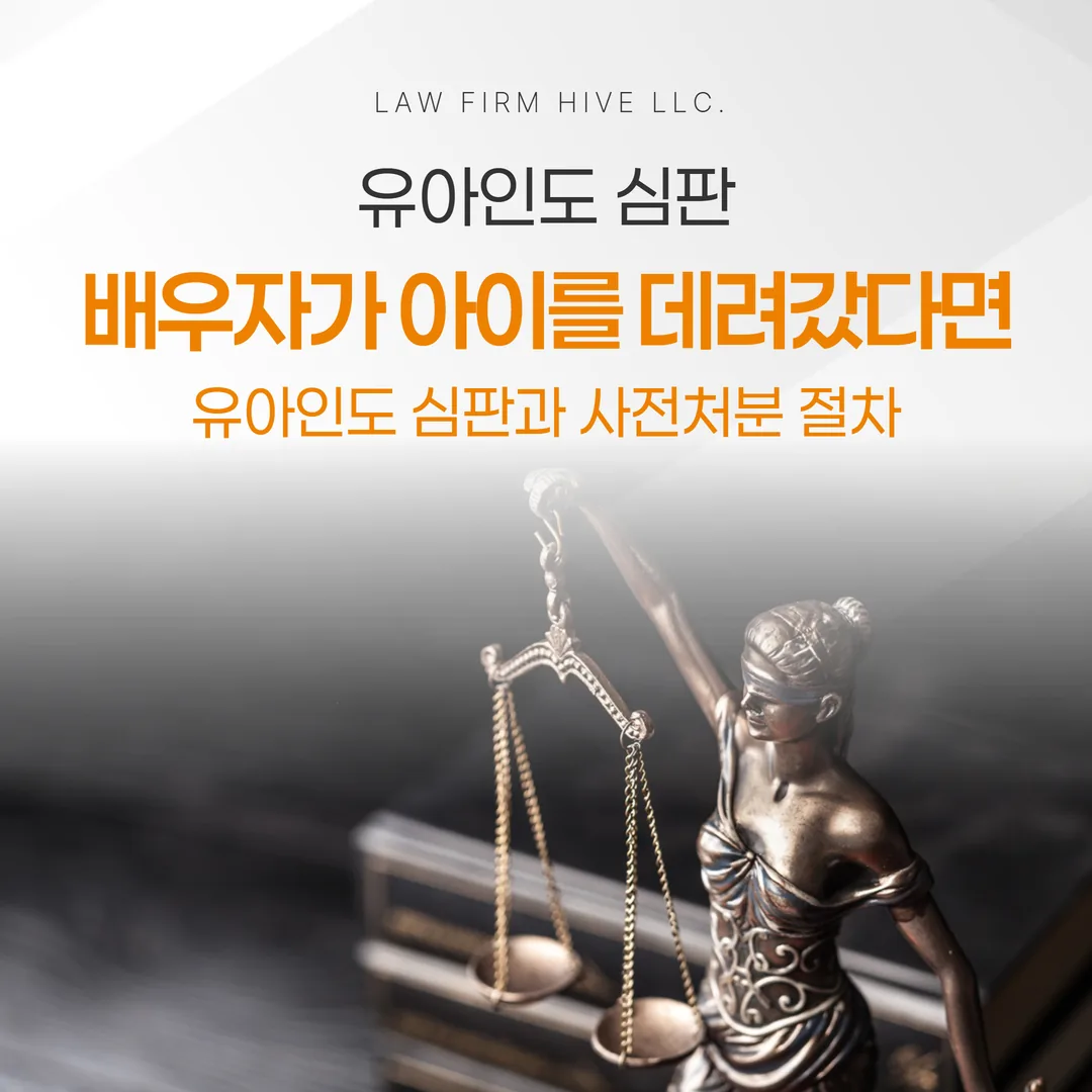 배우자가 아이를 데려갔다면 — 유아인도 심판과 사전처분 절차